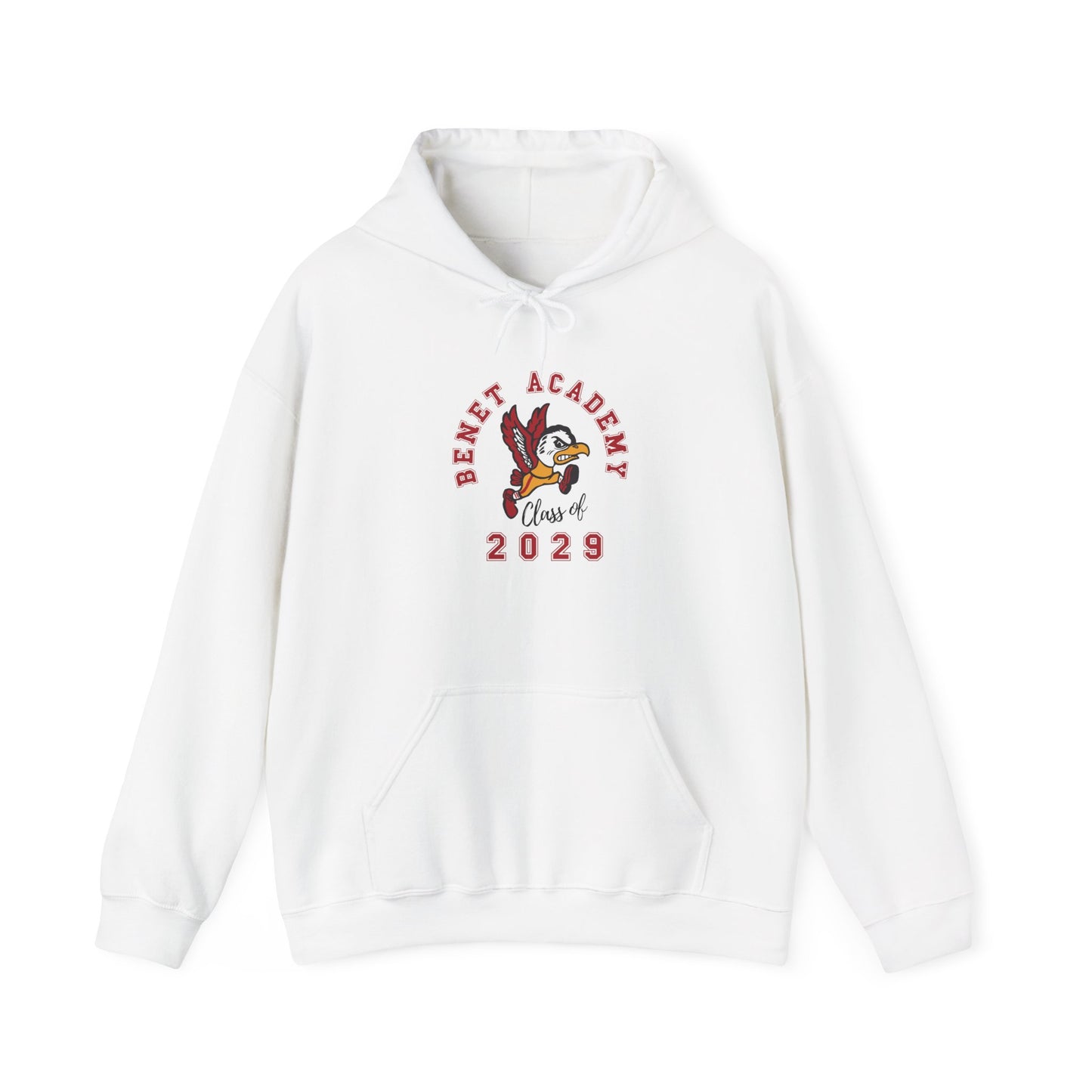 Benet Academy Class of 2029 White Hoodie