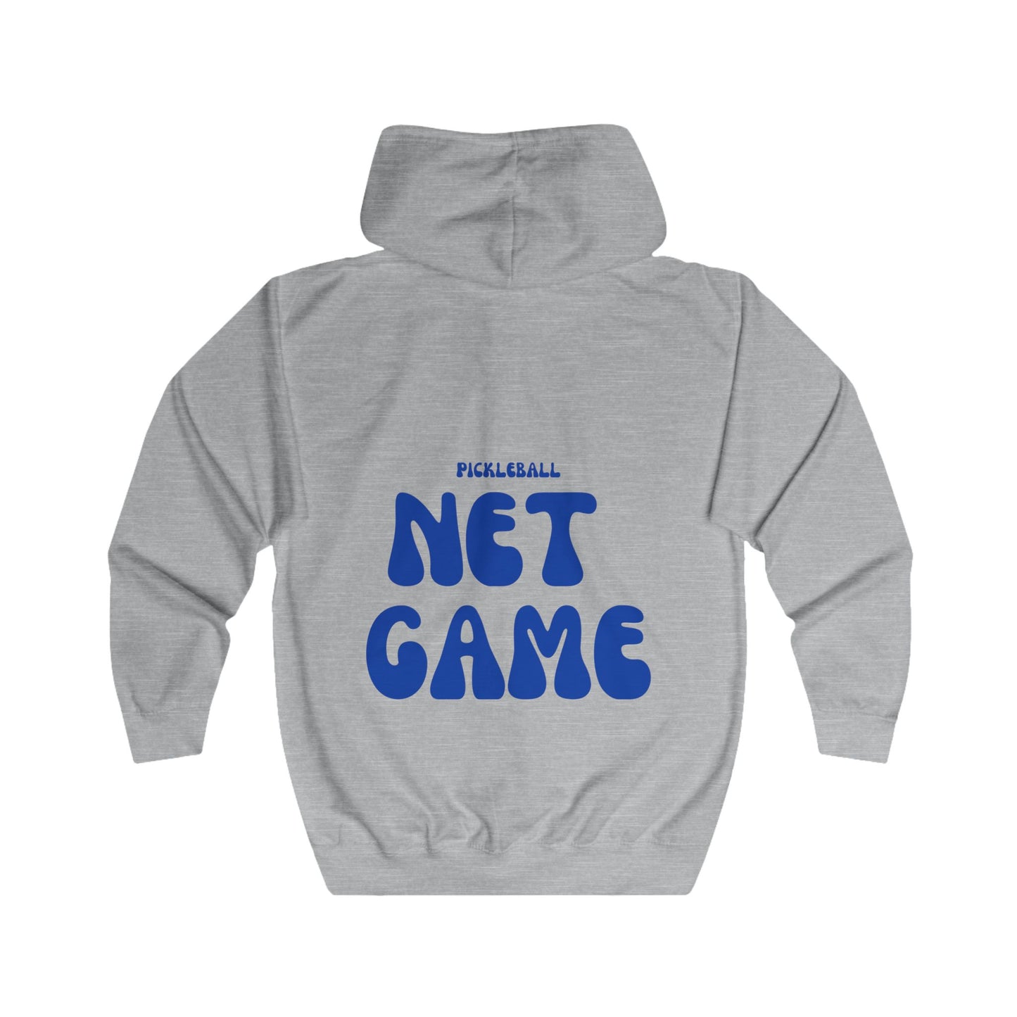 Net Game Puff Print Unisex Full Zip Hoodie