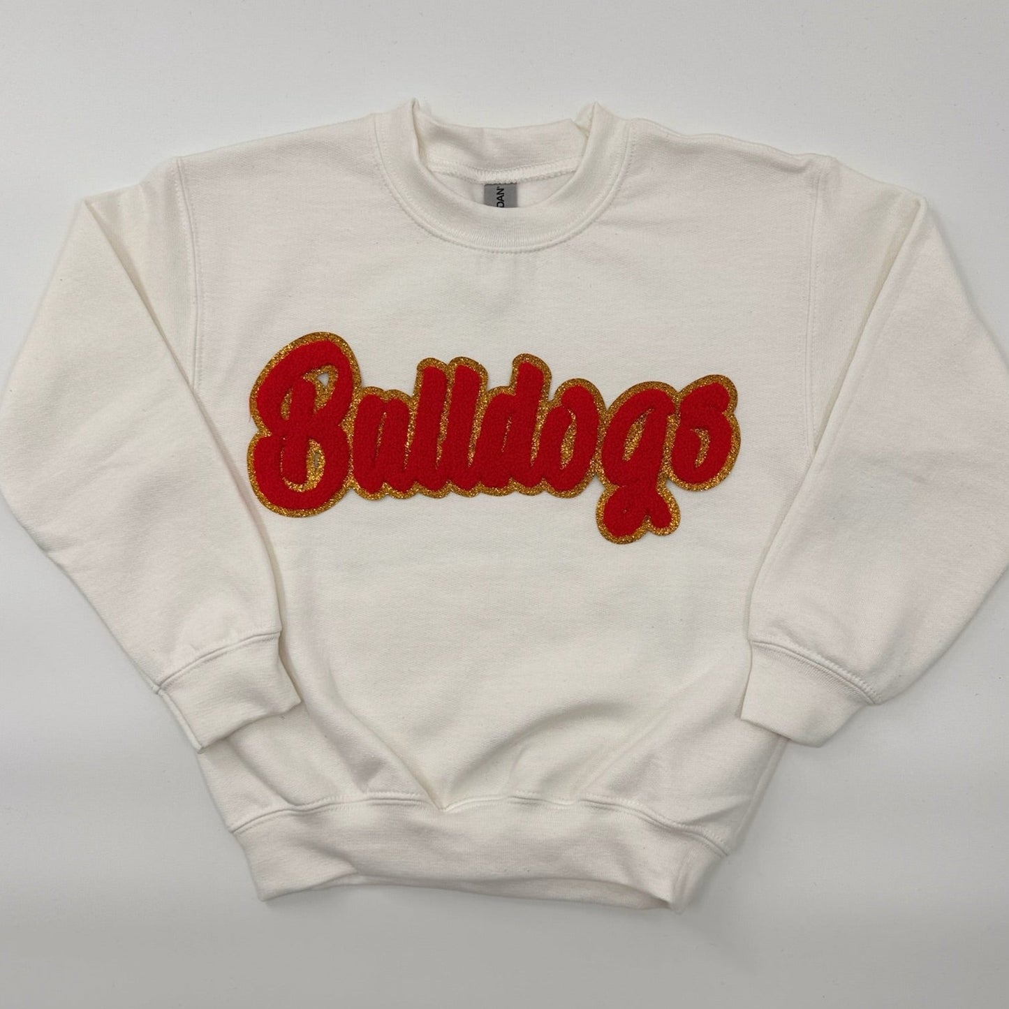 Bulldogs Red Chenille Unisex Crewneck