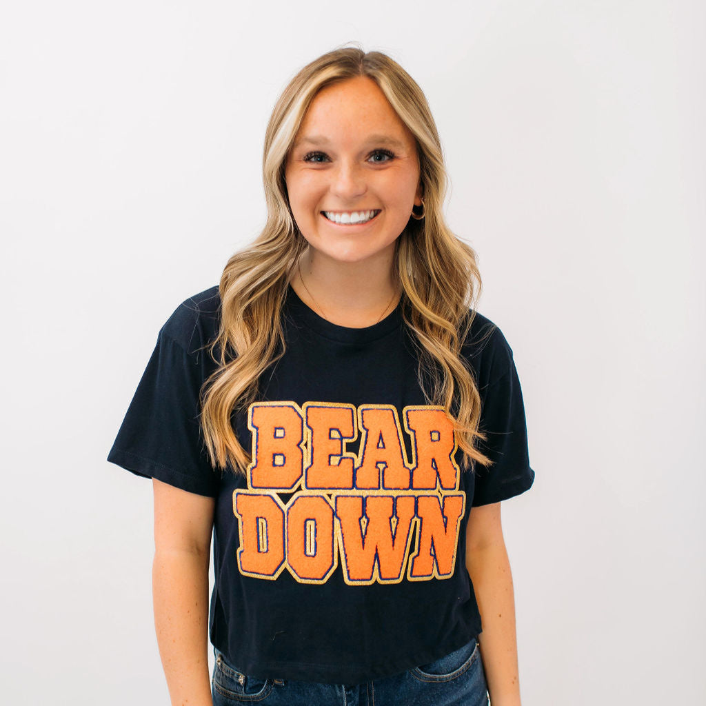 Bear Down Cropped Tee