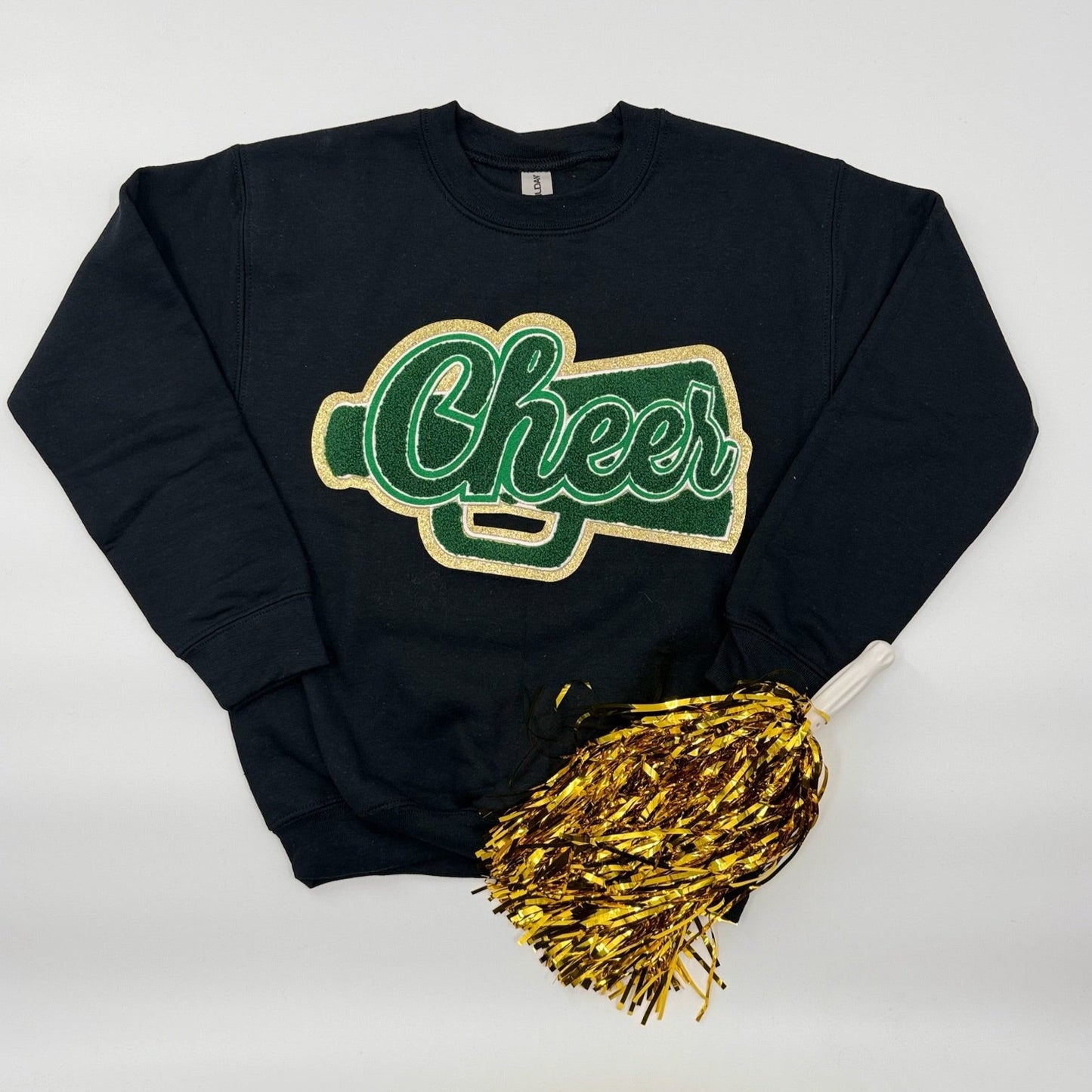 Cheer Green Chenille Unisex Crewneck (Youth & Adult)
