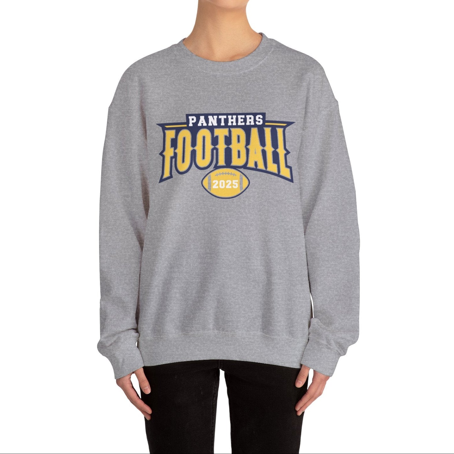 Customized Panthers Football Crewneck Sweatshirt - Perfect for Team Spirit