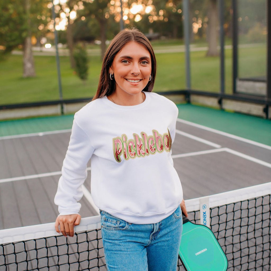 Sequin Pickleball Crewneck
