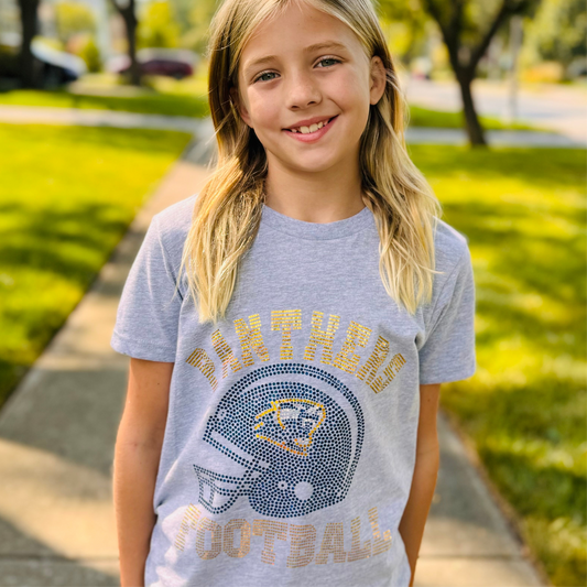 Panthers Football Spangle Tee (Youth & Adult)