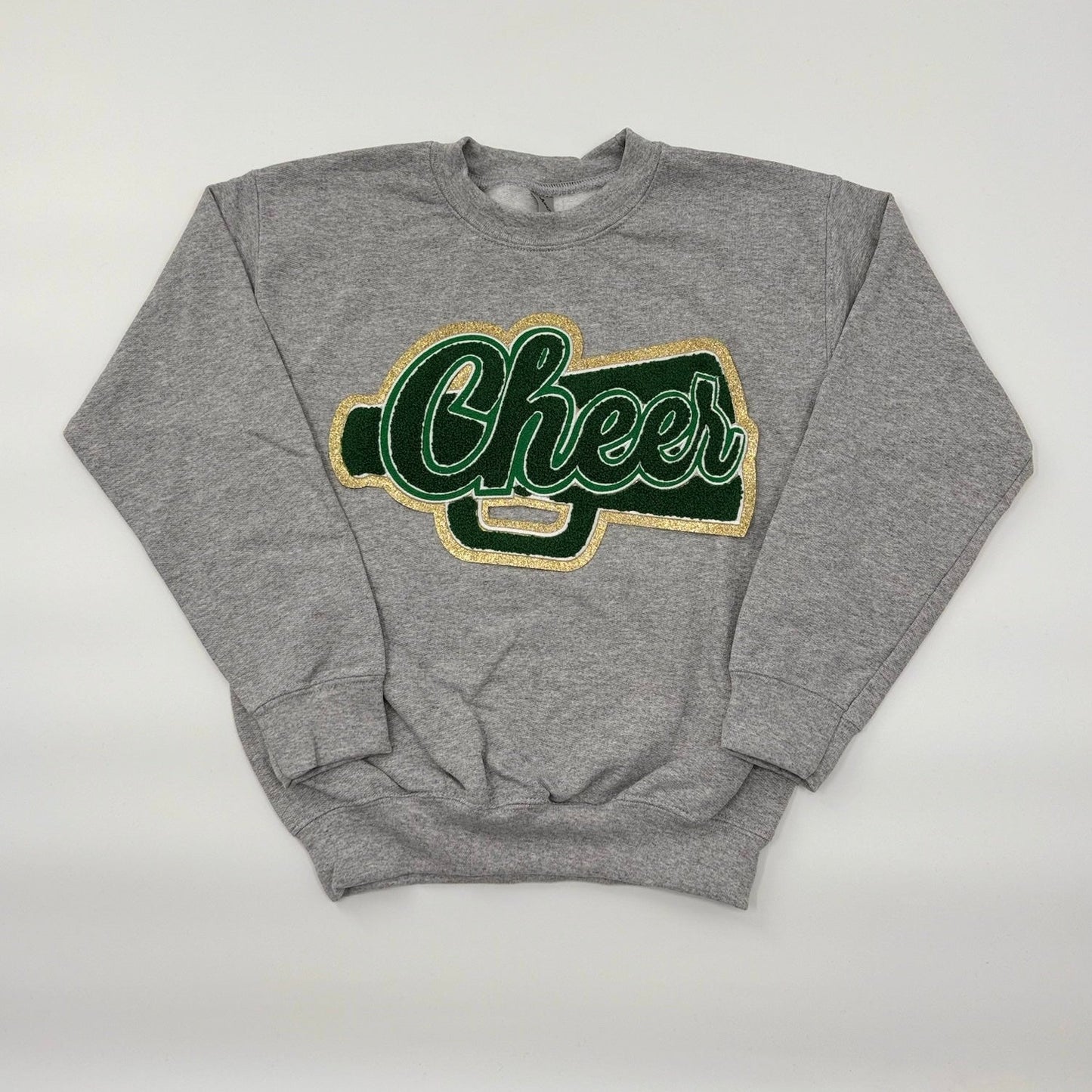 Cheer Green Chenille Unisex Crewneck (Youth & Adult)