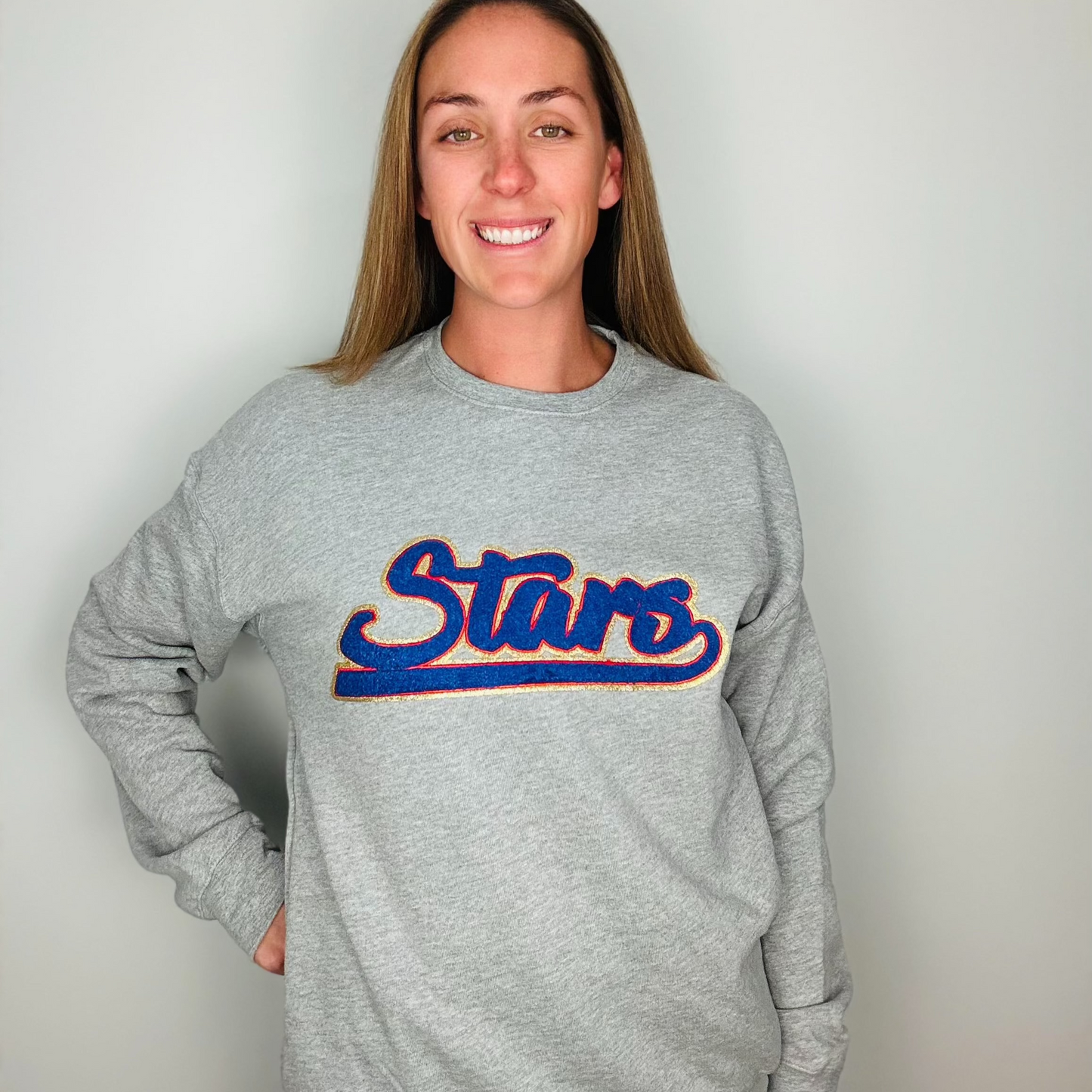 Stars Chenille Crewneck