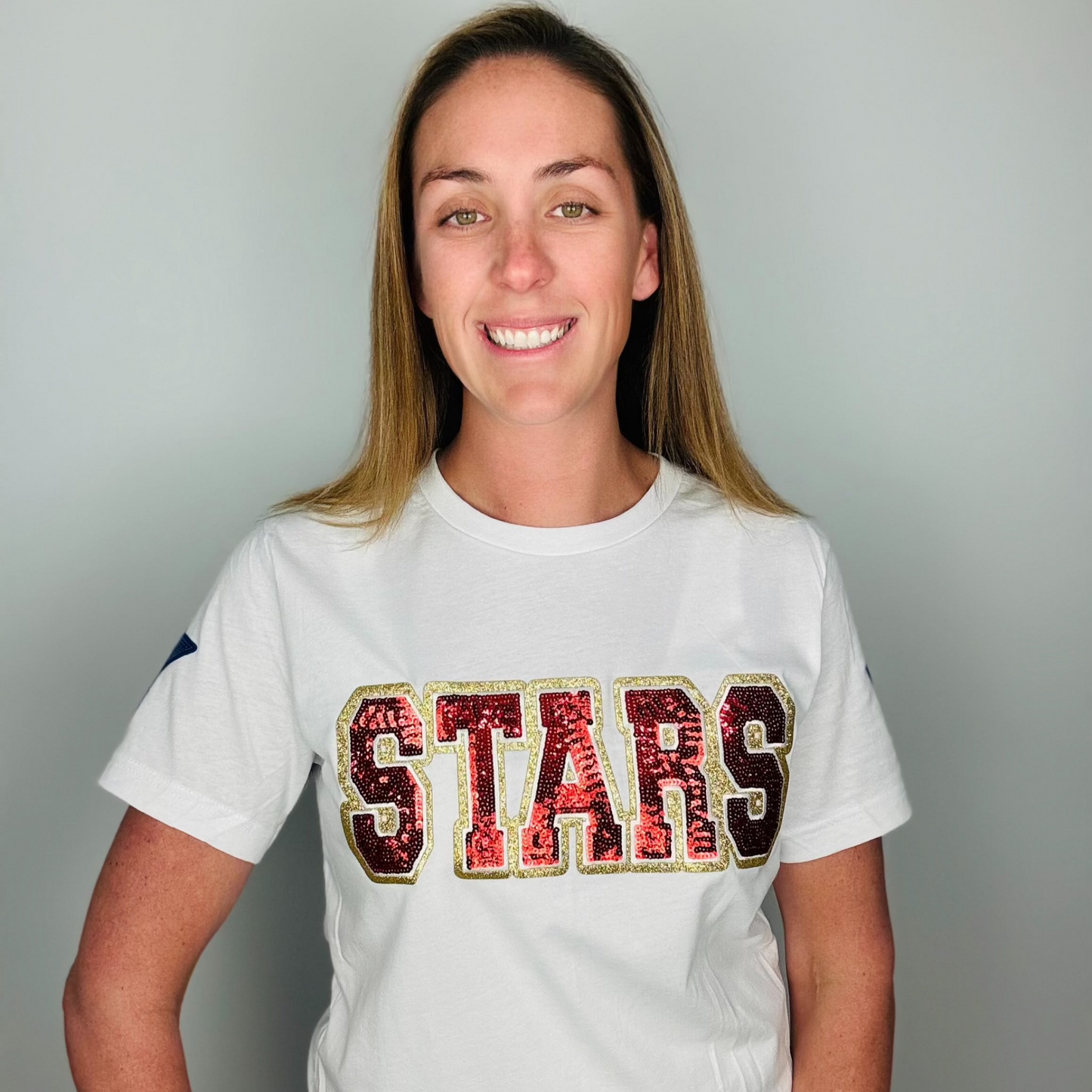 Stars Red Sequin Tee