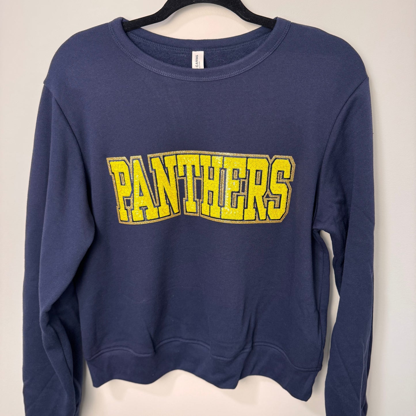 Panthers Sequin Crewneck