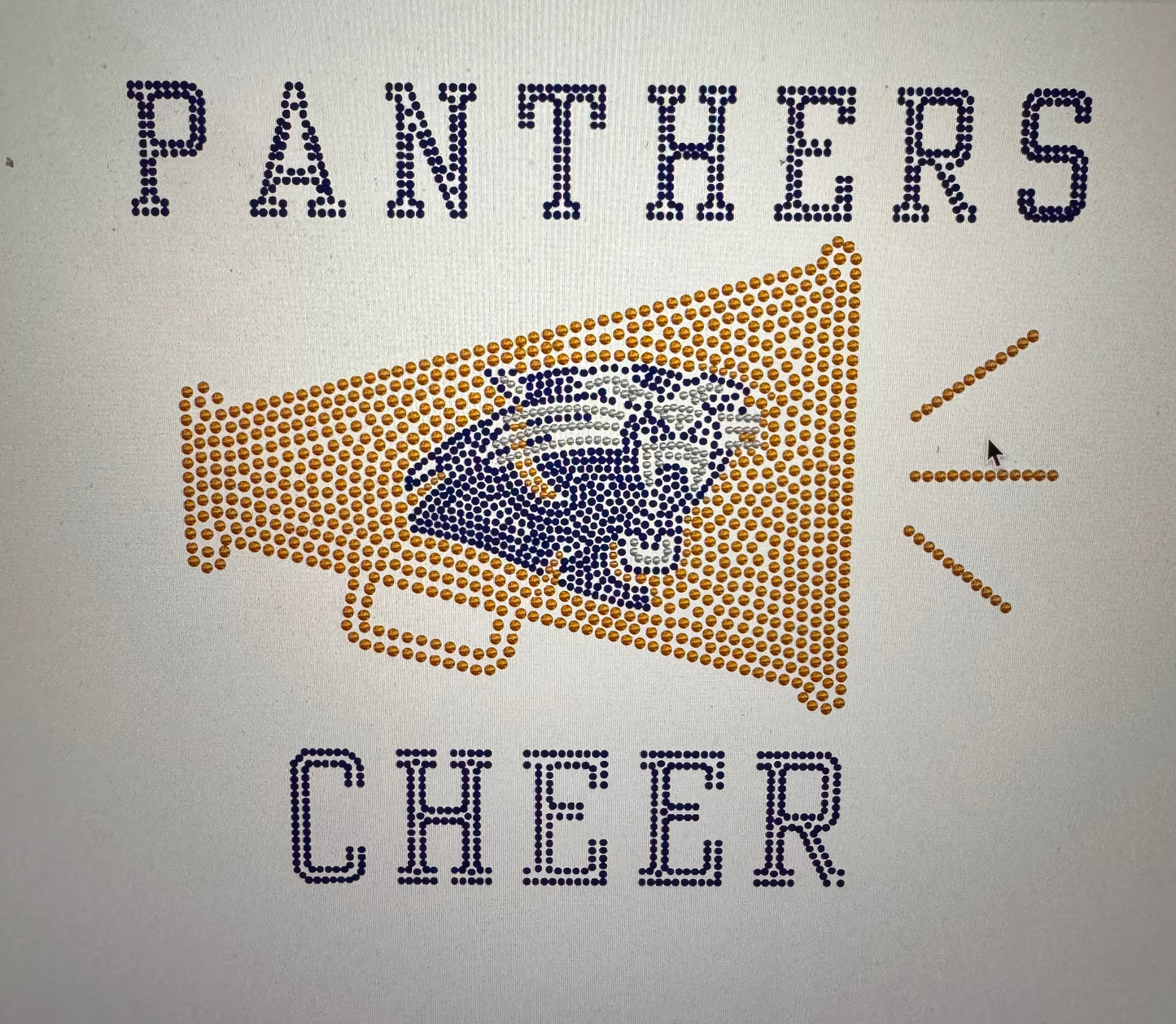 Panthers Cheer SPANGLE Tee (Youth & Adult)