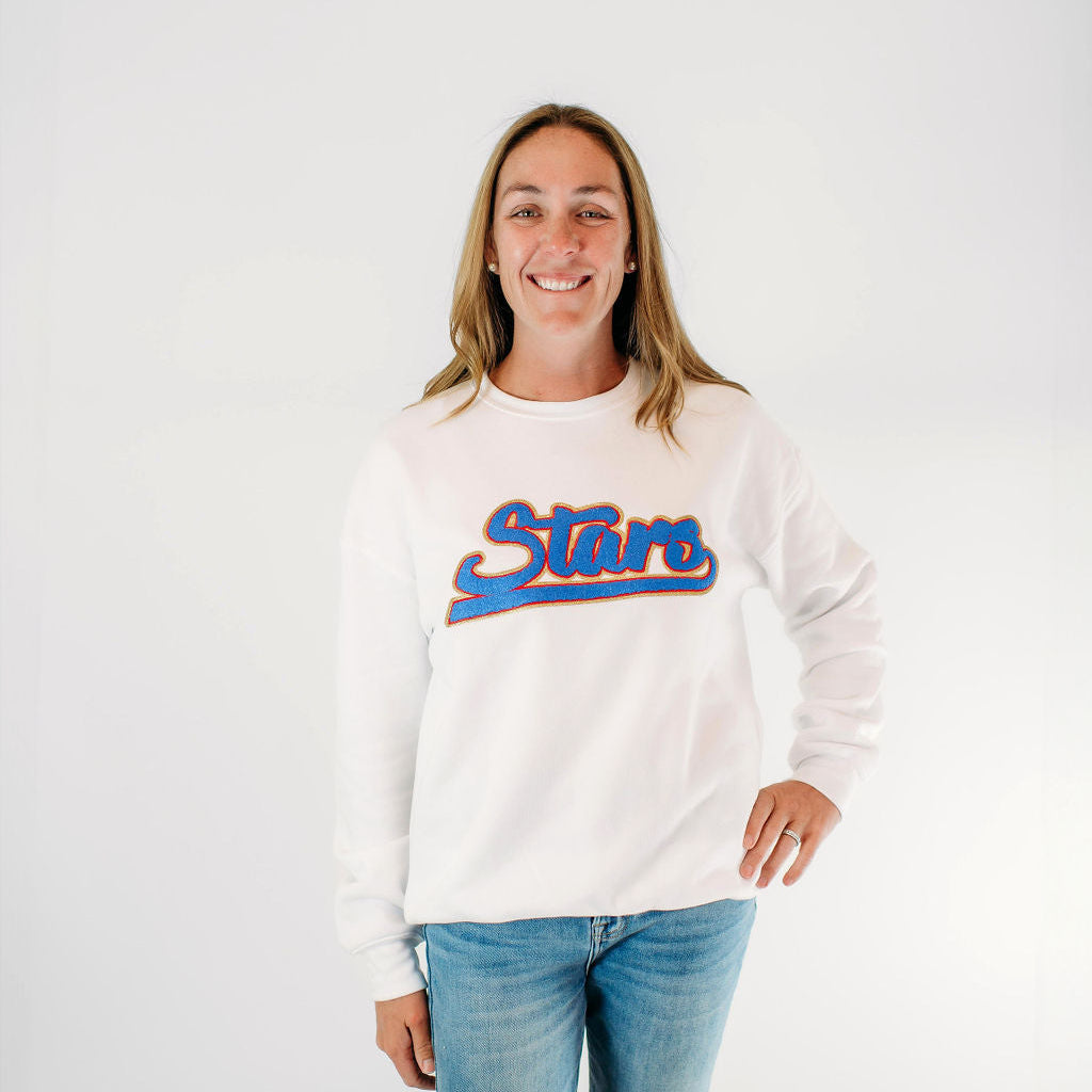 Stars Chenille Crewneck