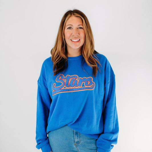 Stars Chenille Crewneck