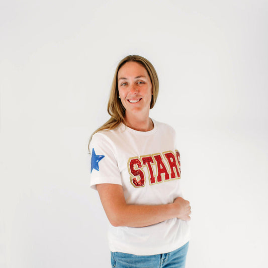 Stars Red Sequin Tee