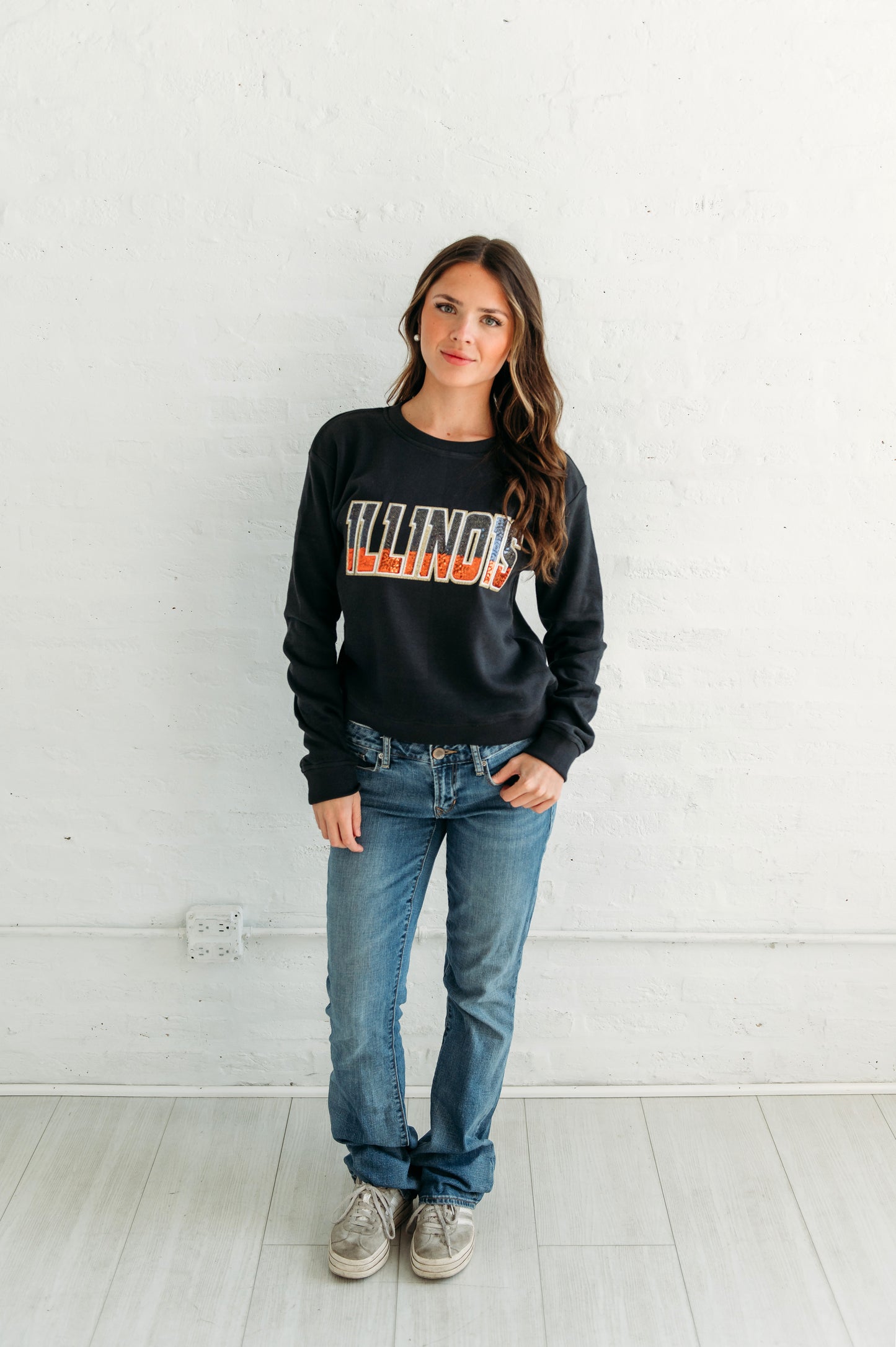 University of Illinois Sequin Women's Crewneck
