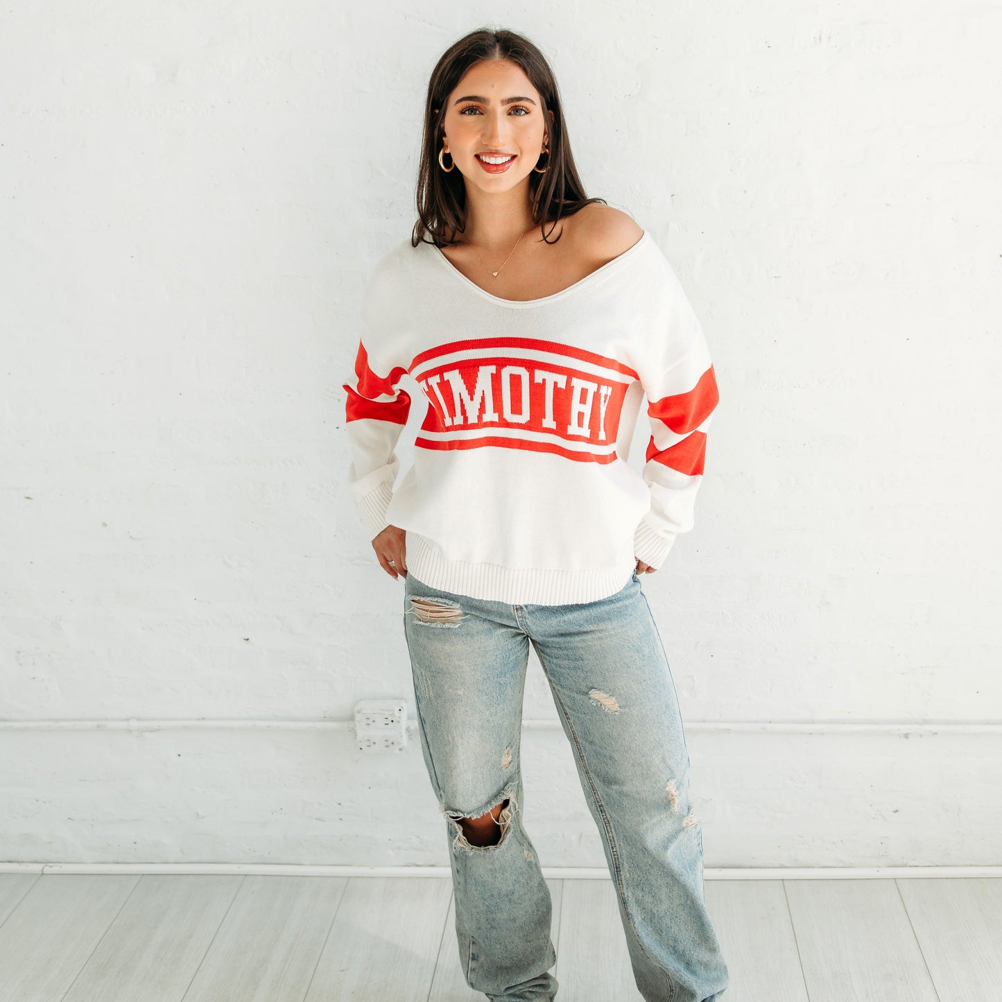 Timothy Knit V-Neck Sweater