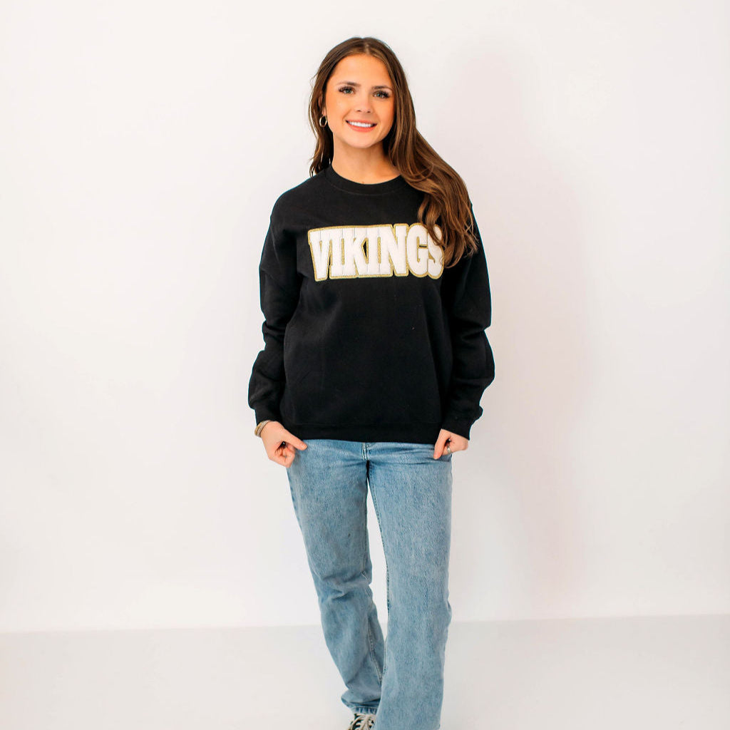 Vikings White Chenille Unisex Crewneck
