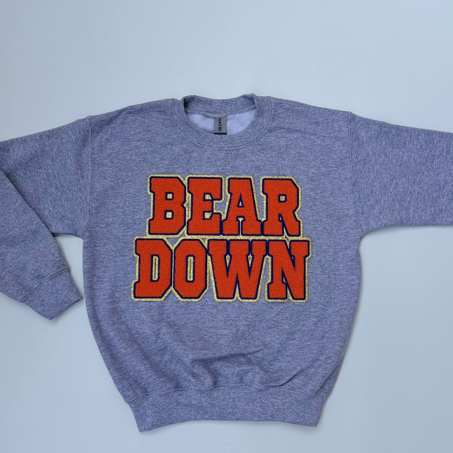 Bear Down Chenille Unisex Crewneck (Youth & Adult)