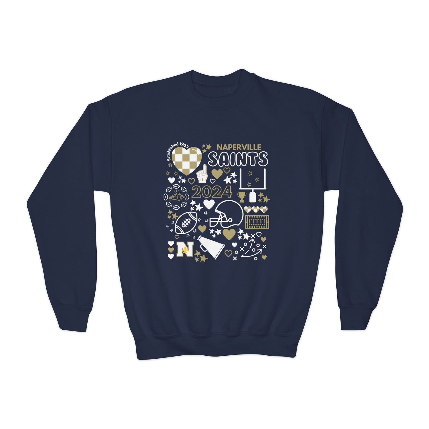 Saints YOUTH Unisex Graphic Collage Crewneck