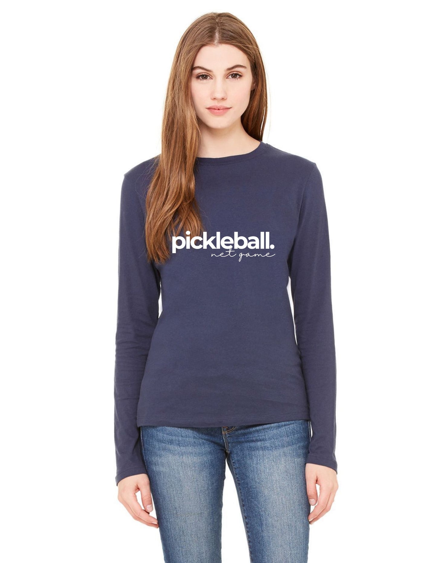 Pickleball Net Game Long Sleeve Tee