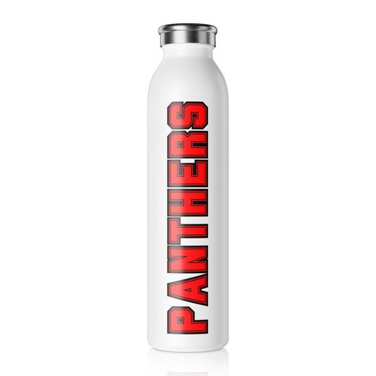PERSONALIZED Panthers Slim Water Bottle