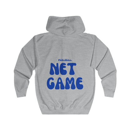 Net Game Puff Print Unisex Full Zip Hoodie