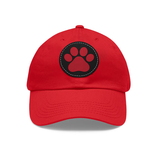 Panthers Hat with Round Leather Paw Patch