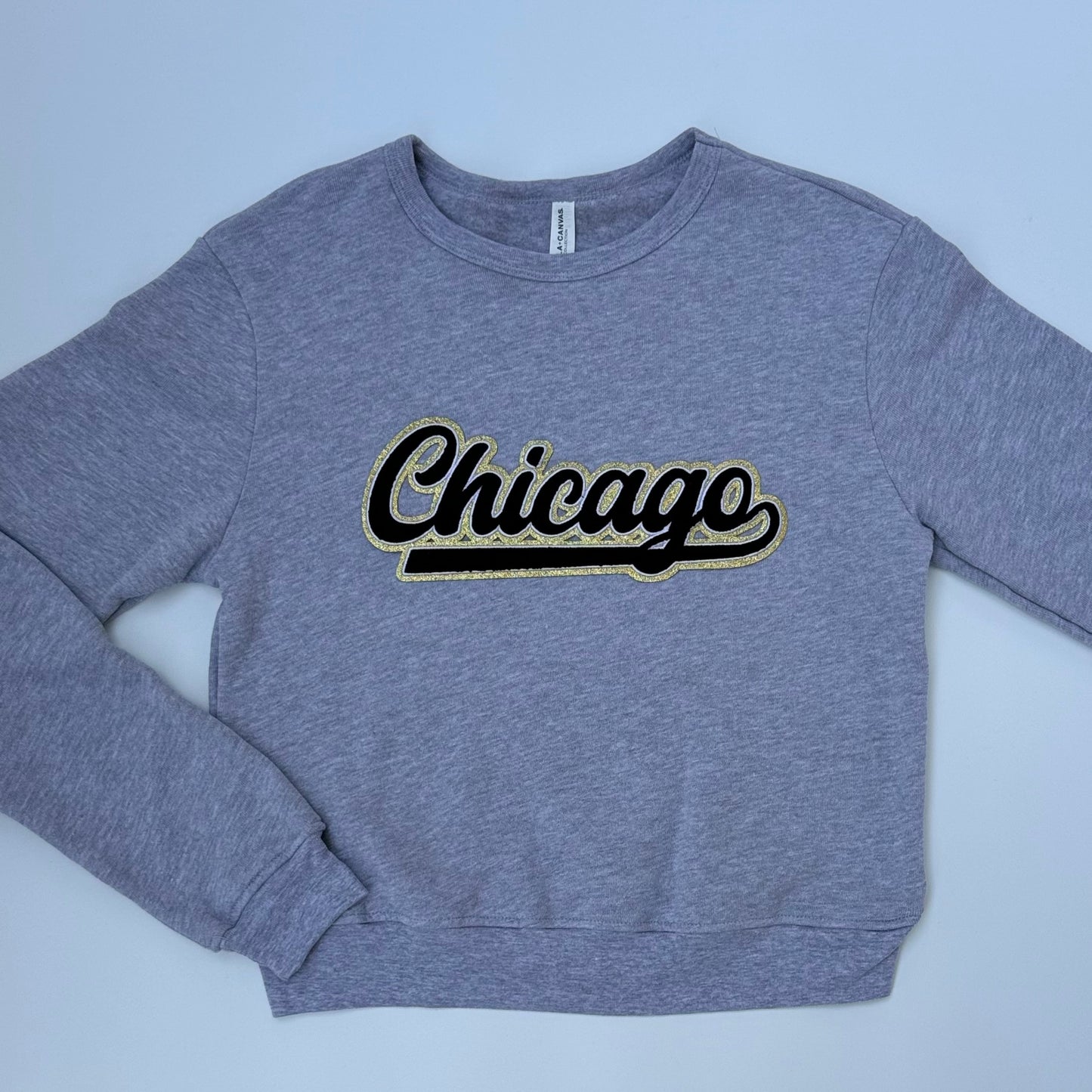 Chicago Black Chenille Women’s Crewneck