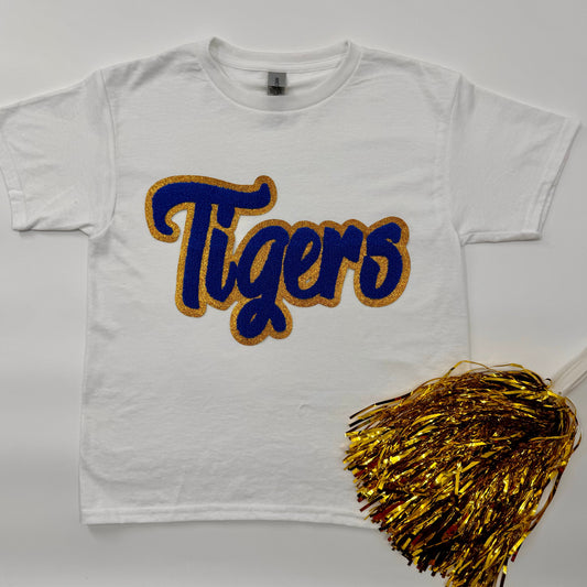 Tigers Chenille Patch YOUTH & ADULT Tee