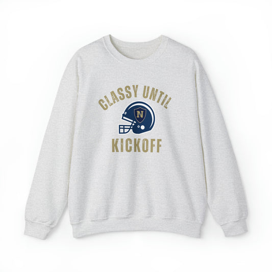 Classy Until Kickoff Saints Women's Relaxed Crewneck
