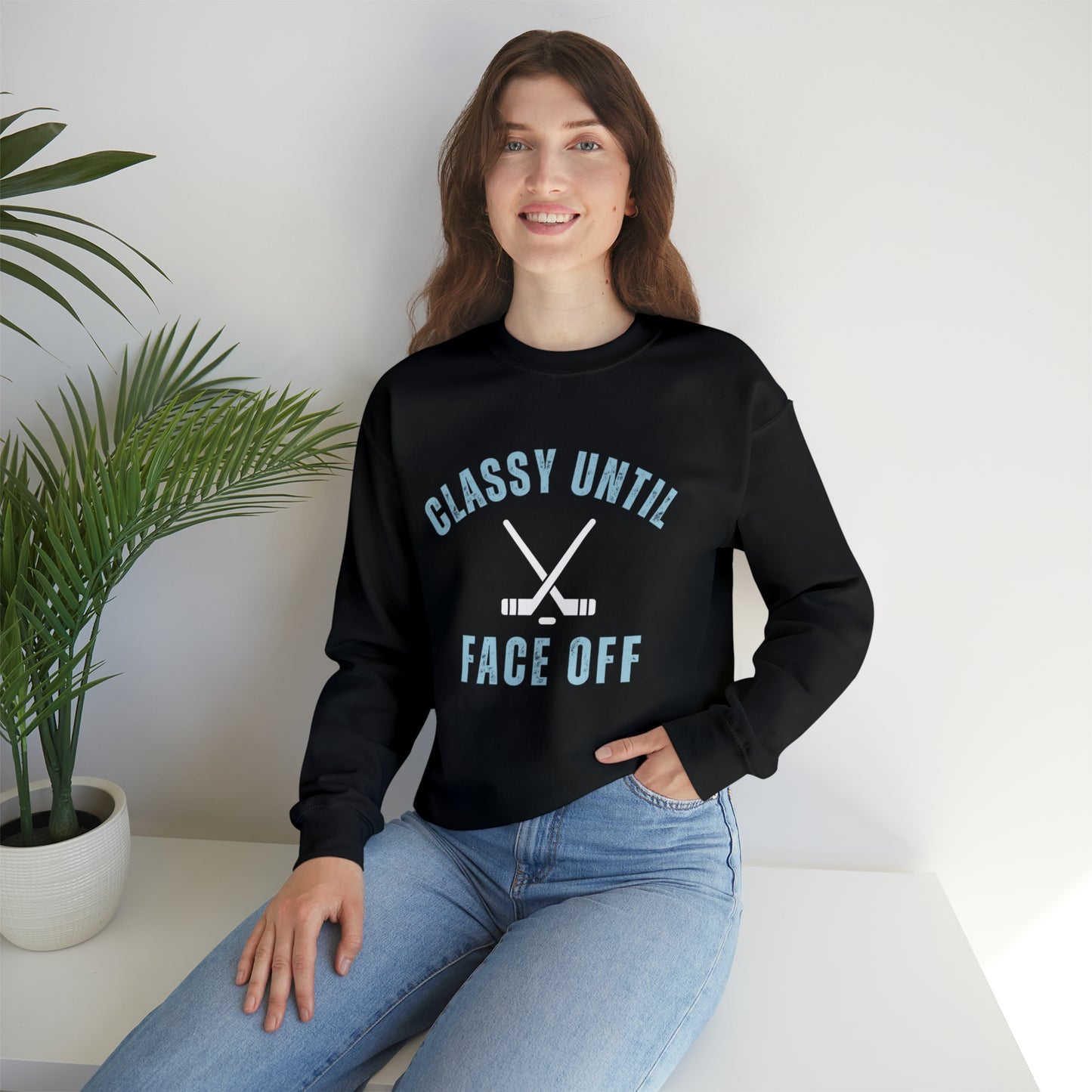 Classy until Face Off RELAXED Crewneck