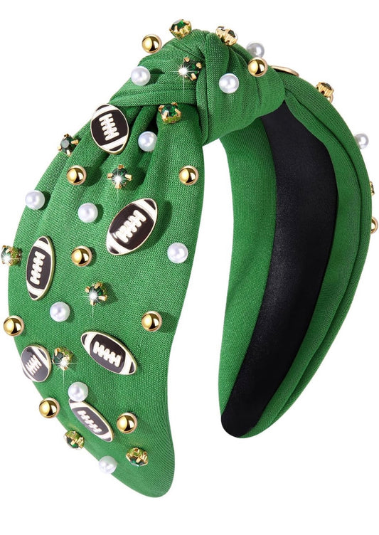 Green Football Headband