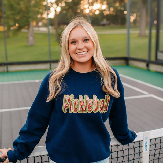 Sequin Pickleball Crewneck