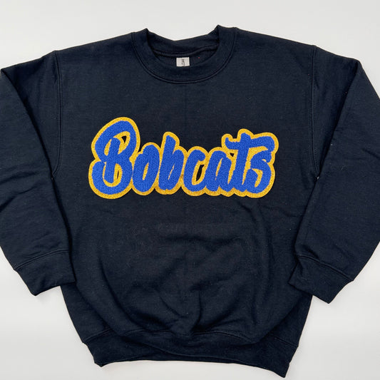Bobcats Chenille Patch YOUTH Crewneck