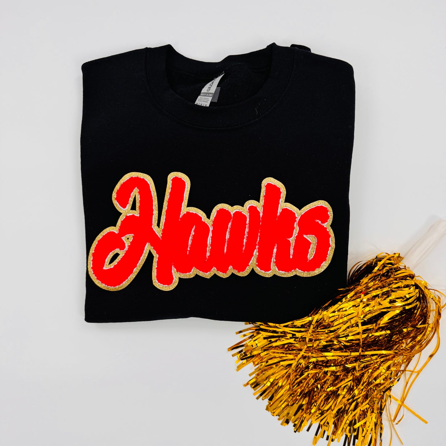 Hawks Red Chenille Tee (Youth & Adult)