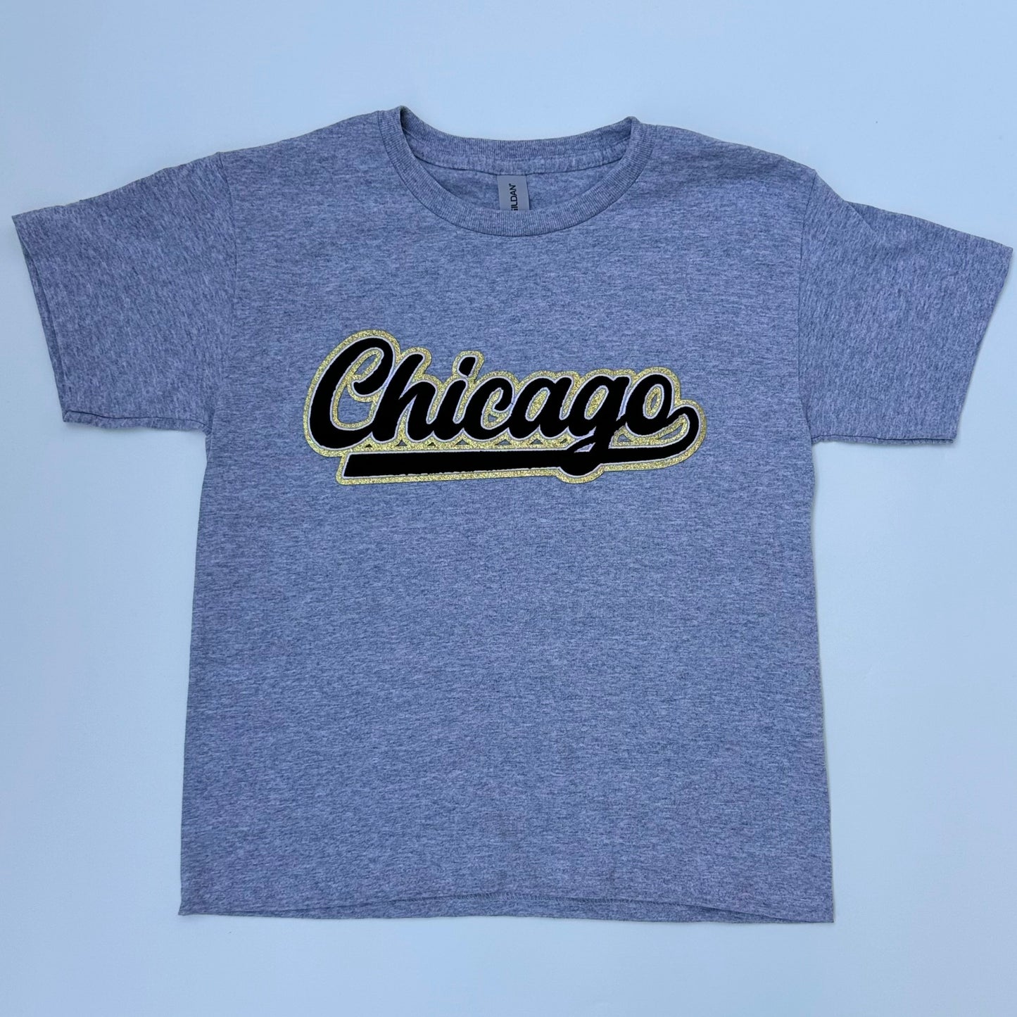 Chicago Black Chenille Tee (Youth & Adult)