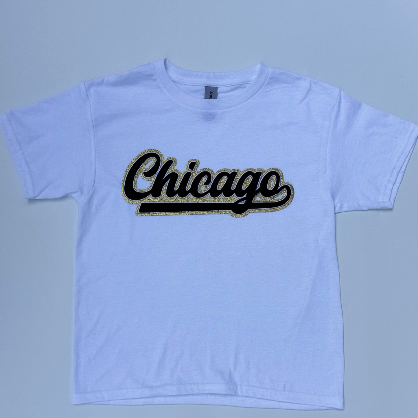 Chicago Black Chenille Tee (Youth & Adult)