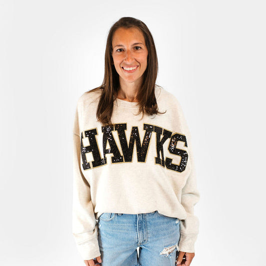 Hawks Slouchy Drop Shoulder Crewneck