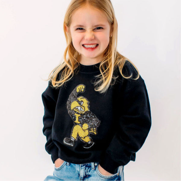 Herky Sequin Youth's Crewneck