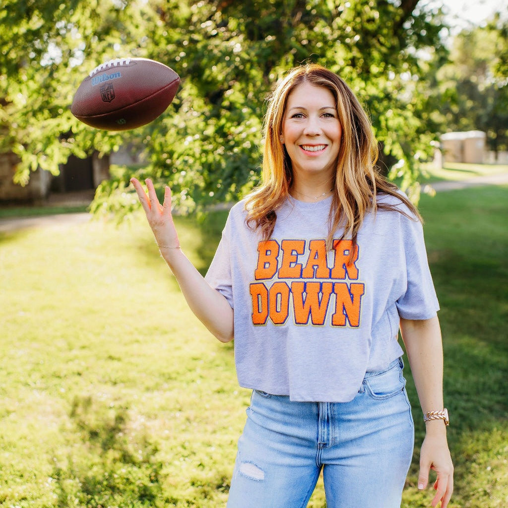 Bear Down Cropped Tee