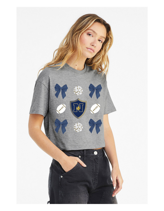 Saints Game Day Bow Mid-length Tee