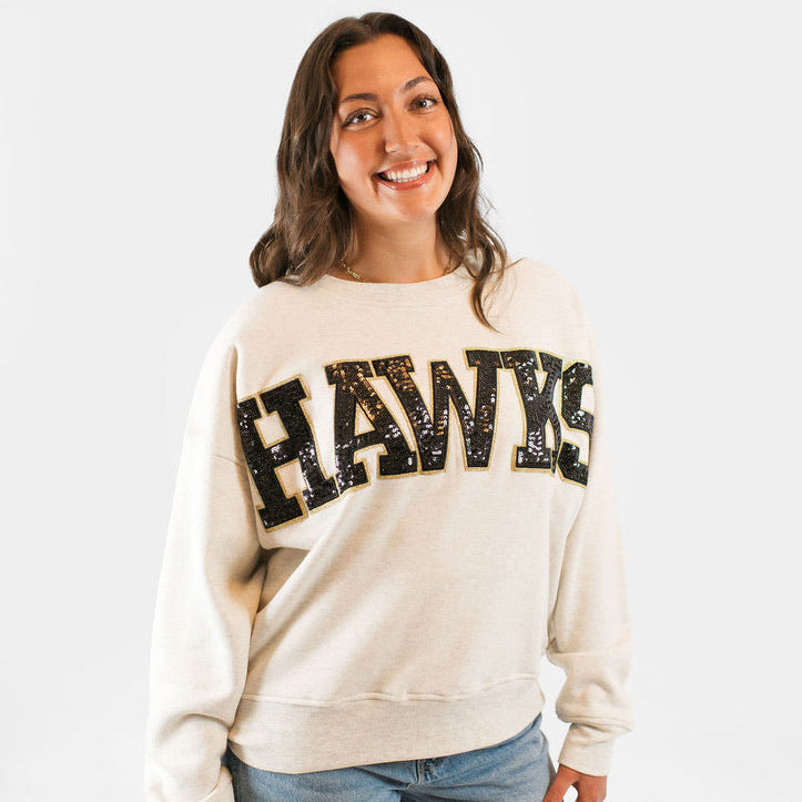 Hawks Slouchy Drop Shoulder Crewneck