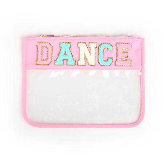DANCE Pink Clear Zippered Pouch