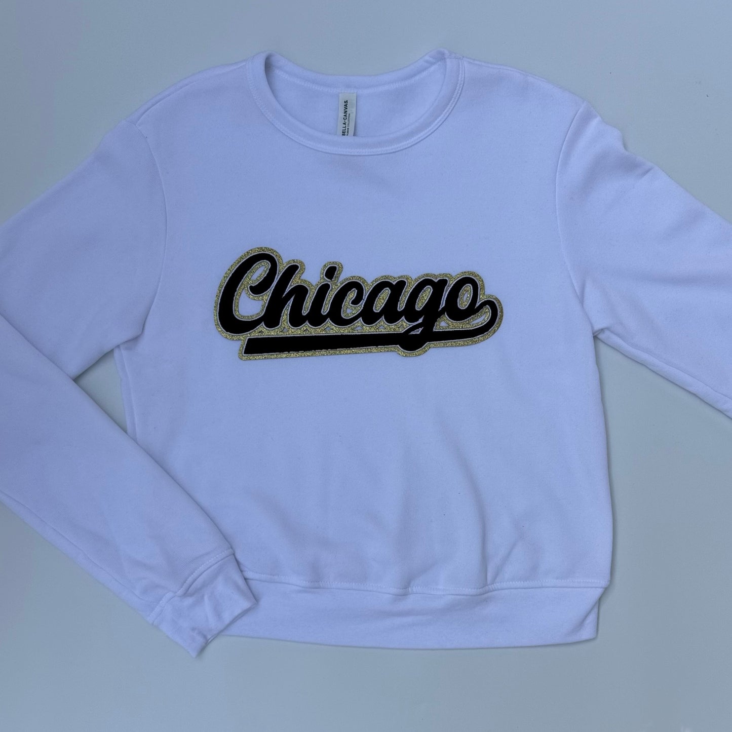 Chicago Black Chenille Women’s Crewneck