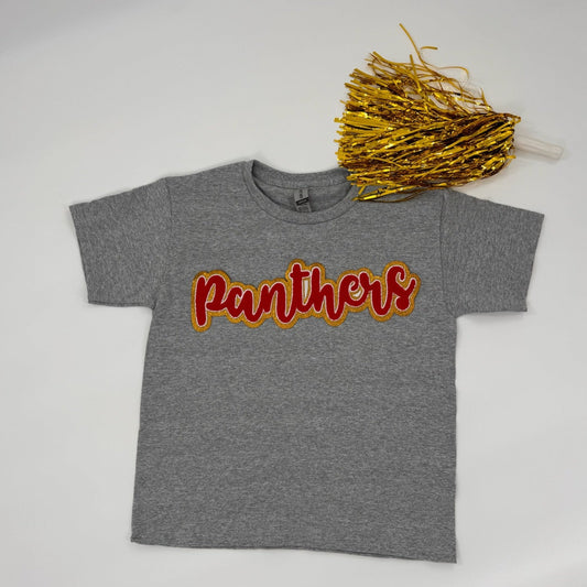 Panthers Chenille Patch YOUTH & ADULT Tee