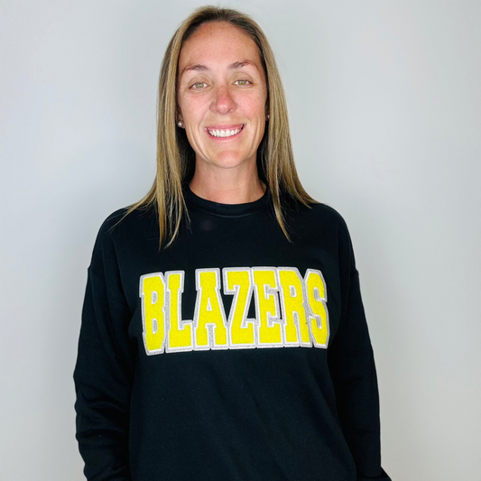 Blazers Chenille Patch Crewneck