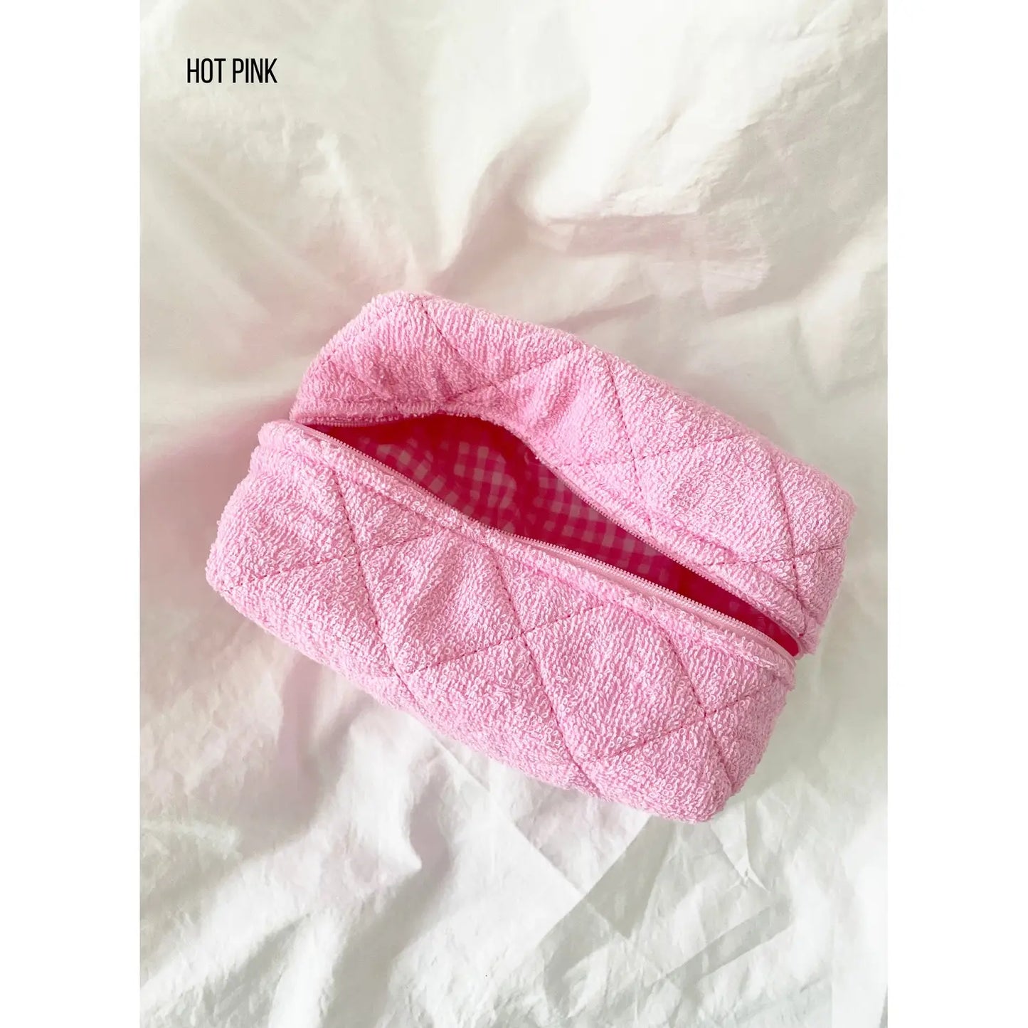 Personalized 2 Piece Terry Cloth Make Up Bag