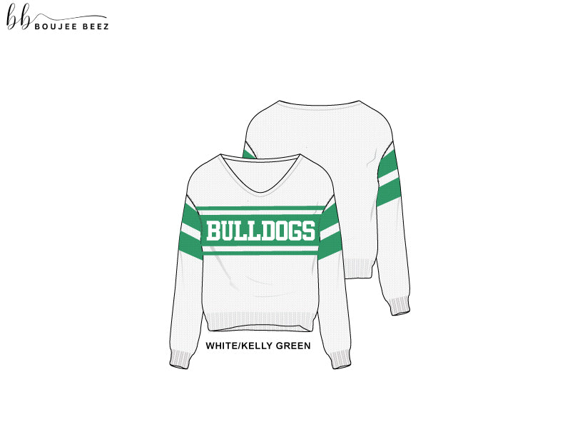 Bulldogs Knit V-Neck Sweater Pre-Order