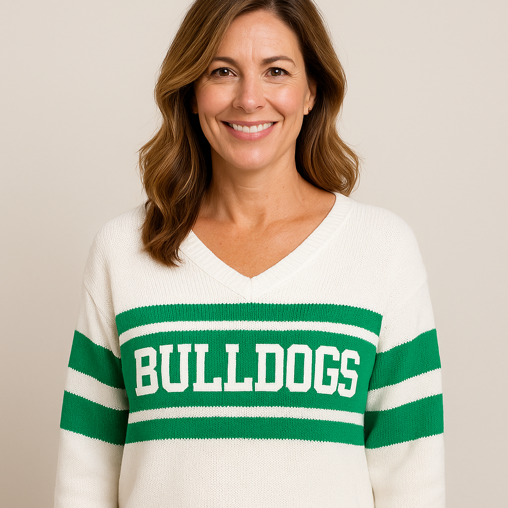 Bulldogs Knit V-Neck Sweater Pre-Order