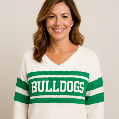 Bulldogs Knit V-Neck Sweater Pre-Order
