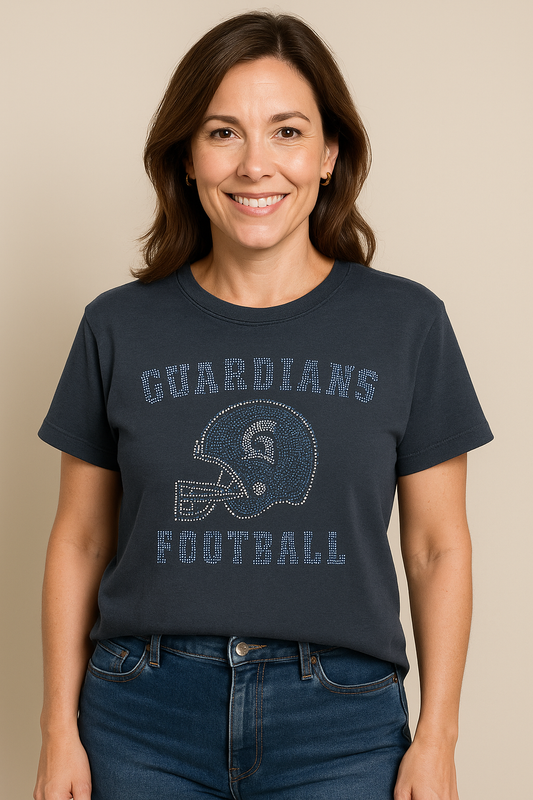 Guardians Football Rhinestone Tee (Youth & Adult)