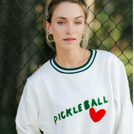 Pickleball Heart Sweatshirt